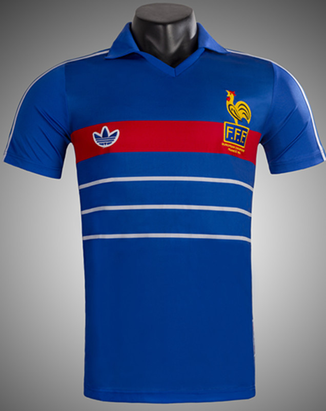 1984 France Home Retro Thai Quality Jersey