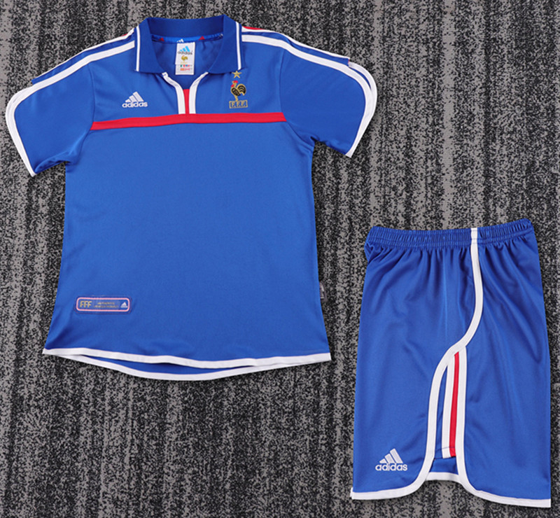 2000 France Home Retro Kids Jersey