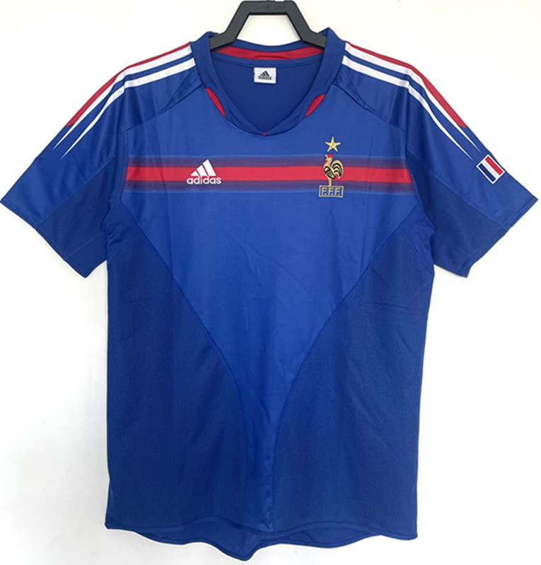 2004 France Home Retro Thai Quality Jersey