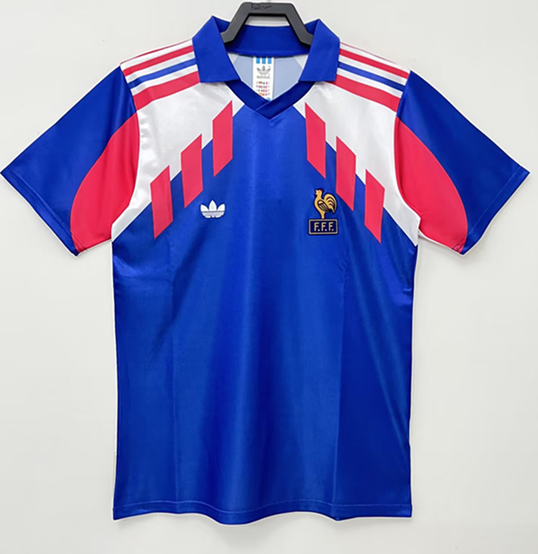 1990 World Cup France home retro Thai quality jersey