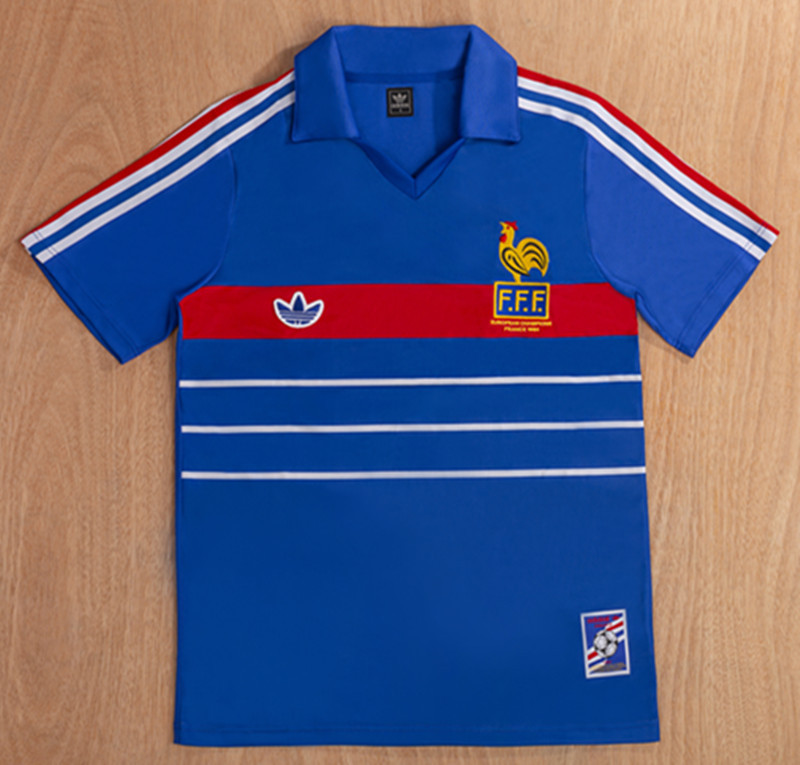 1984 France Home Retro Thai Quality Jersey