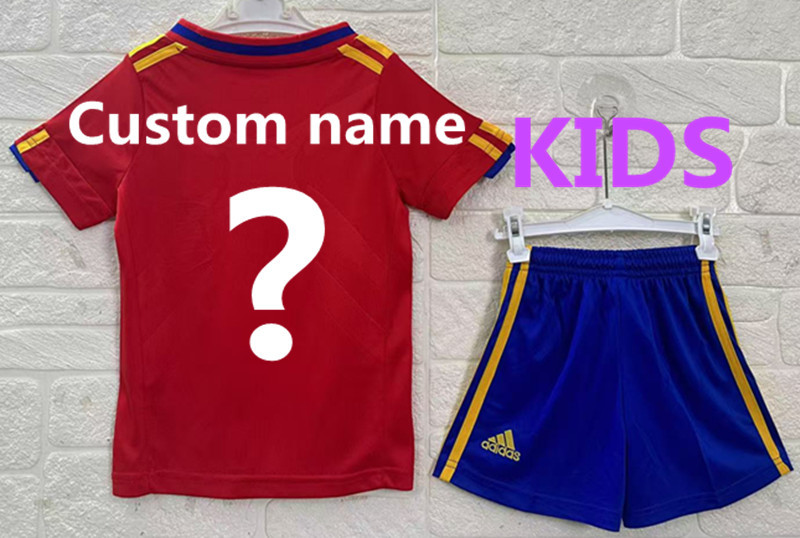 2010 Spain Home Retro Kids Jersey