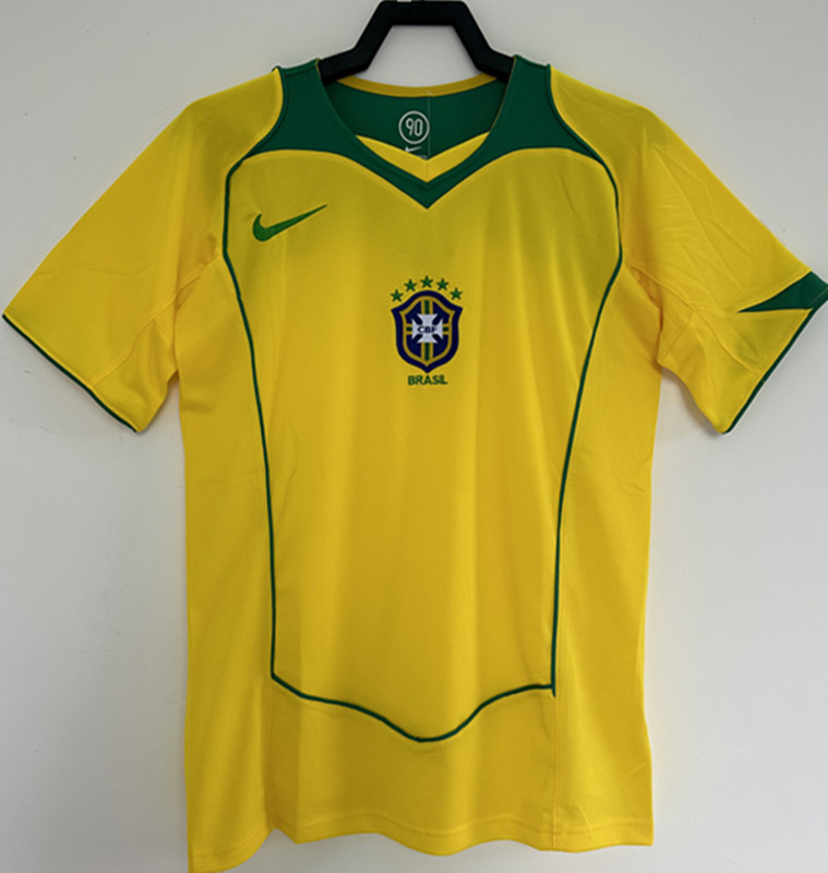 2004 Brazil Home Retro Jersey