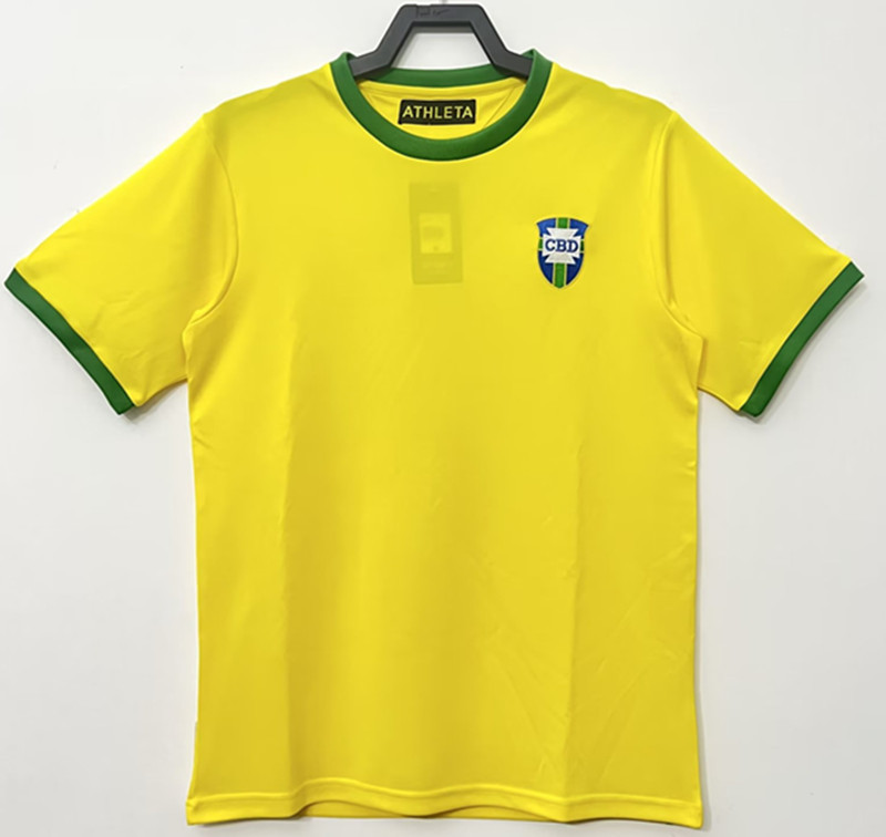 1970 Brazil Home Retro Jersey