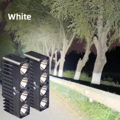 White beam pair 200W,combination of spot and flood beam