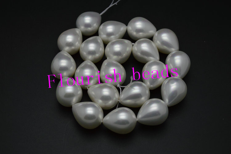 16*20MM Smooth Shell Beads
