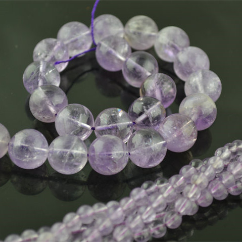 Natural Light Purple Amethyst Round Loose Beads 4mm~14mm