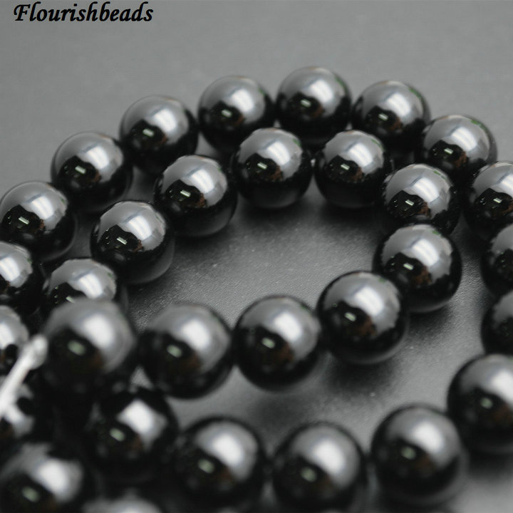 Wholesale Natural Black Onyx Stone Round Loose Beads 2mm~20mm