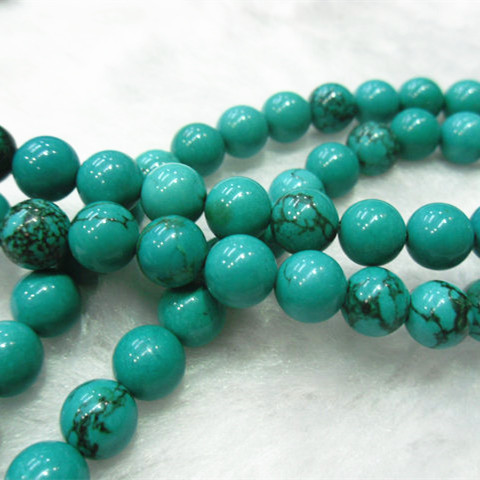 4mm~16mm Stablized Turquoise Stone Round Loose Beads