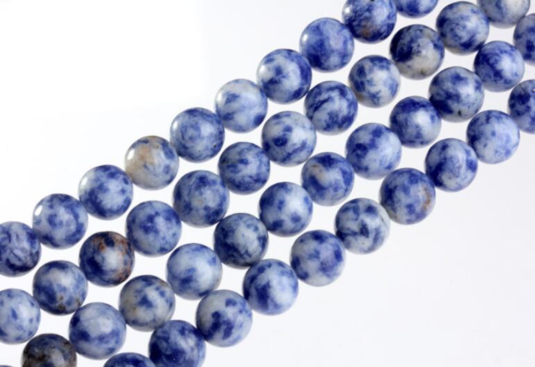 Natural Blue Spot Stone (Chinese Sodalite) Round Beads