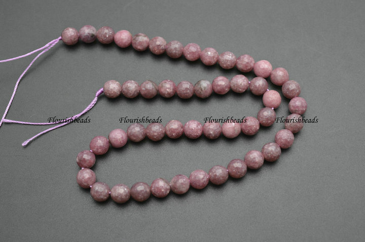 Natural Pure Pink Morganite Stone Round Loose Beads