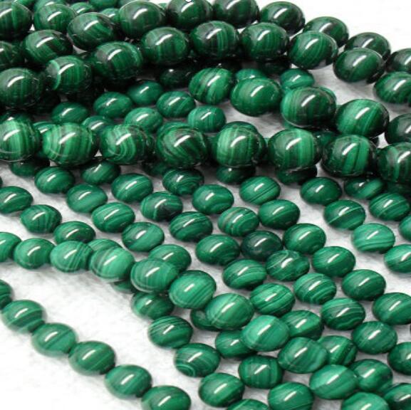 Grade A Natural Malachite Stone Round Loose Beads
