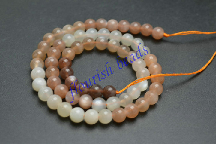 Mix color Natural Sunstone Round Loose Beads Wholesale Jewelry making supplies