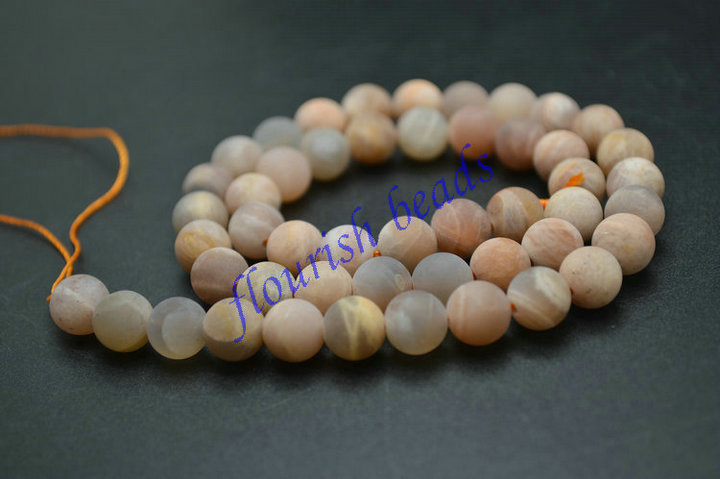 Matte Mix color Sunstone Round Loose Beads Wholesale Jewelry making supplies