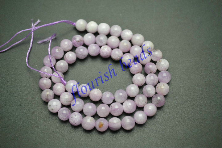 Natural Kunzite Stone Round Loose Beads Wholesale Jewelry making supplies