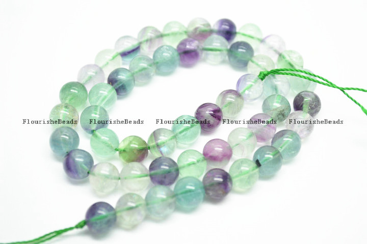 Natural Mix Blue Fluorite Stone Round Loose Beads Wholesale Jewelry making supplies