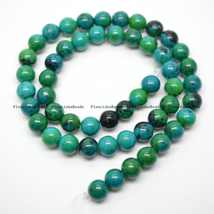 Synthetic Chrysocolla Stone Round Beads
