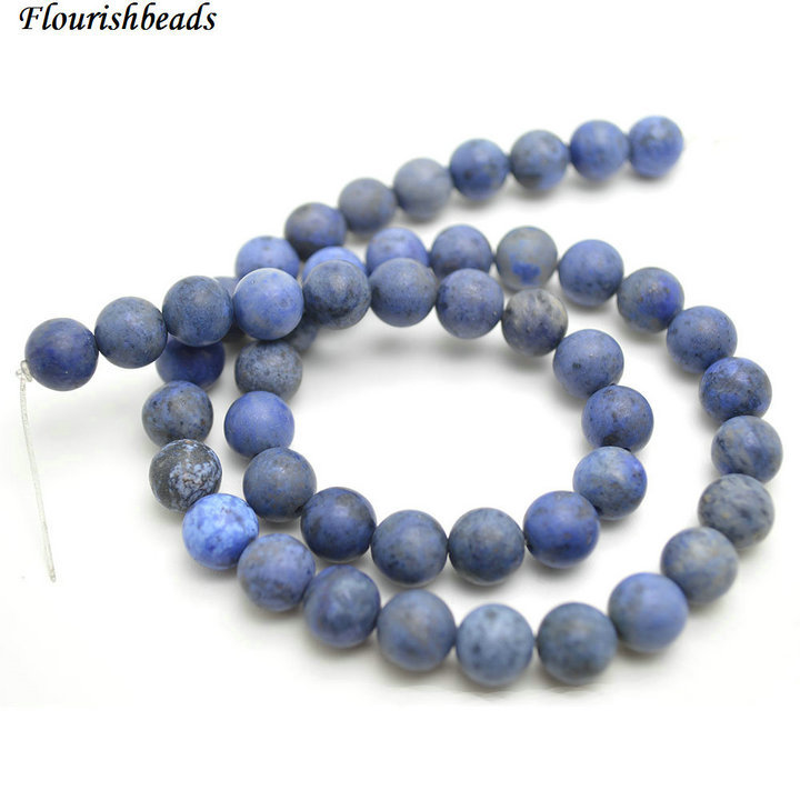 Natural Dumortierite Stone Round Loose Beads