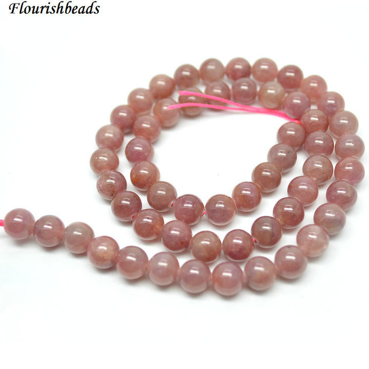 Natural Ruby Stone Round Beads