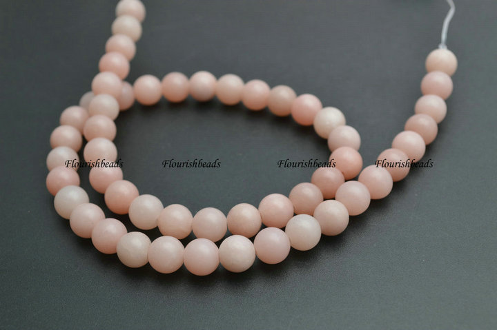 4mm~12mm Natural Pink Opal Stone Round Beads