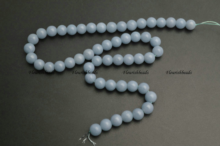 4mm~12mm Natural Angelite Stone Round Beads