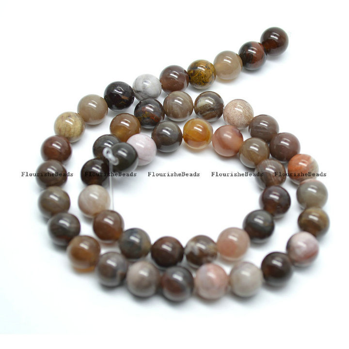 4mm~12mm Natural Sinkiang Oxlopal Stone Round Loose Beads