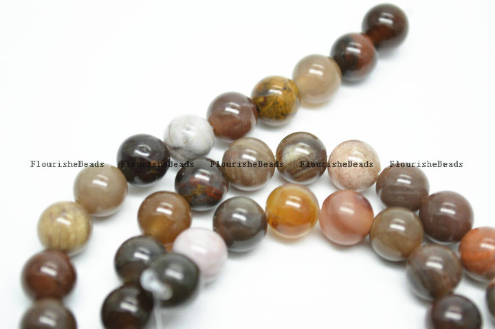 4mm~12mm Natural Sinkiang Oxlopal Stone Round Loose Beads