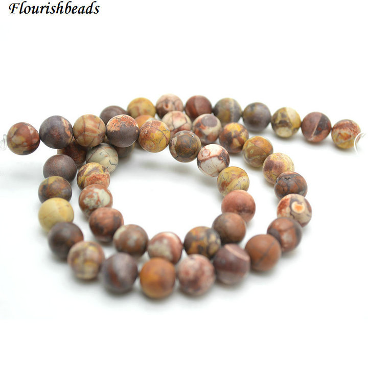 4mm~12mm Natural Birdeye Rhyolite Stone Round Loose Beads