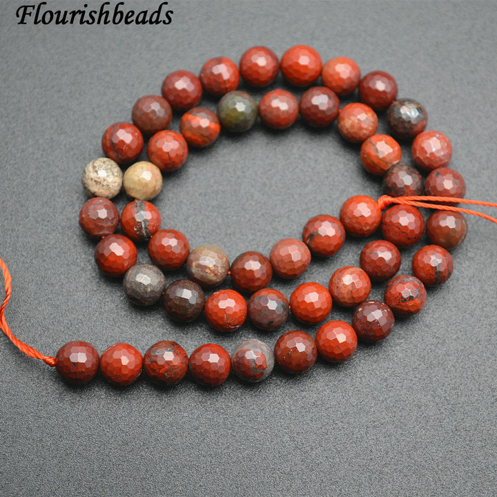 6mm 8mm 10mm Natural Poppy Jasper Stone Round Loose Beads