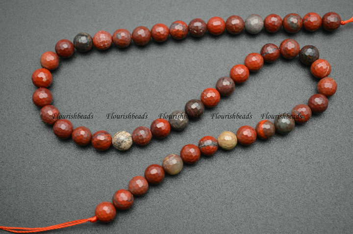 6mm 8mm 10mm Natural Poppy Jasper Stone Round Loose Beads