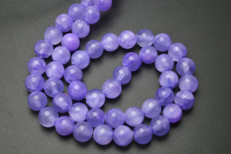 8mm 10mm 12mm Various Color Qing Jade Stone Round Loose Beads