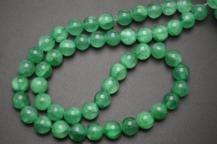 8mm 10mm 12mm Various Color Qing Jade Stone Round Loose Beads