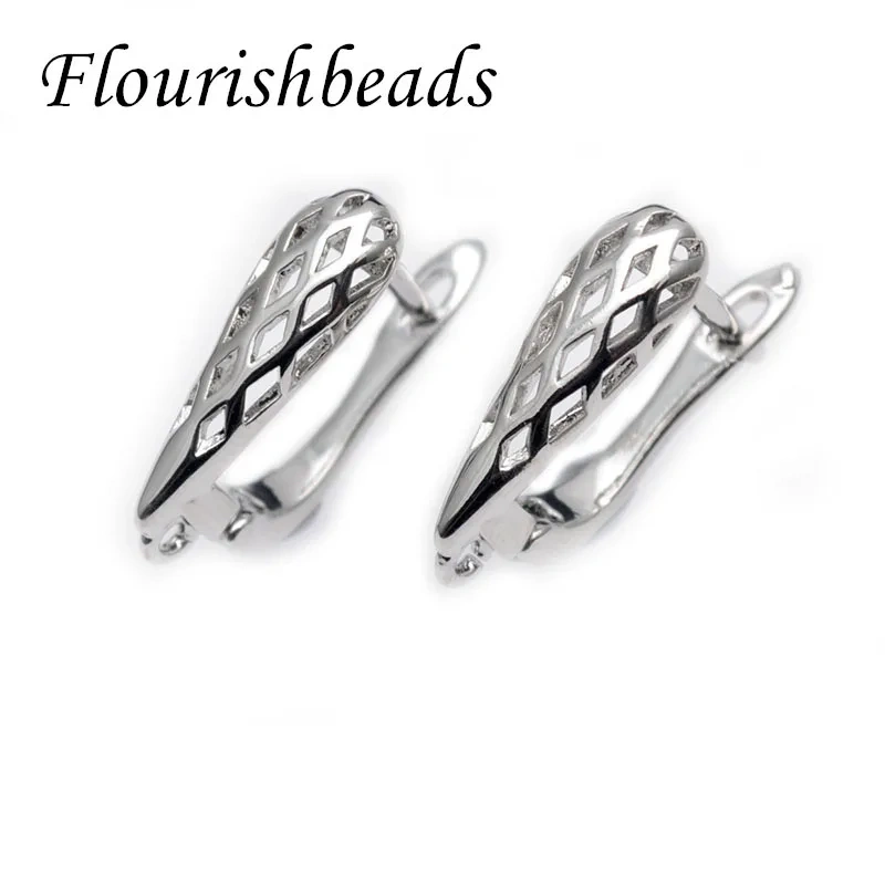 Various Style Rhodium Colors Quality Nickel Free Earring Hooks Clasp for Jewelry Making Supplier 30pcs/lot