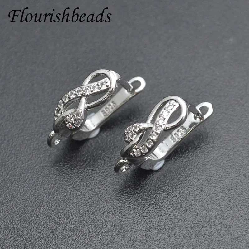 30pcs/lot 11x18mm Rhodium Gold Plating Rectangle Shape Earring Hooks DIY High Quality Color Remain Jewelry Making
