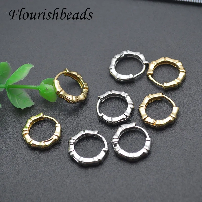 14x15mm Gold Plated Geometric Shape Circle Earrings Hoop for Women Girl Daily Accessories 30pcs/lot