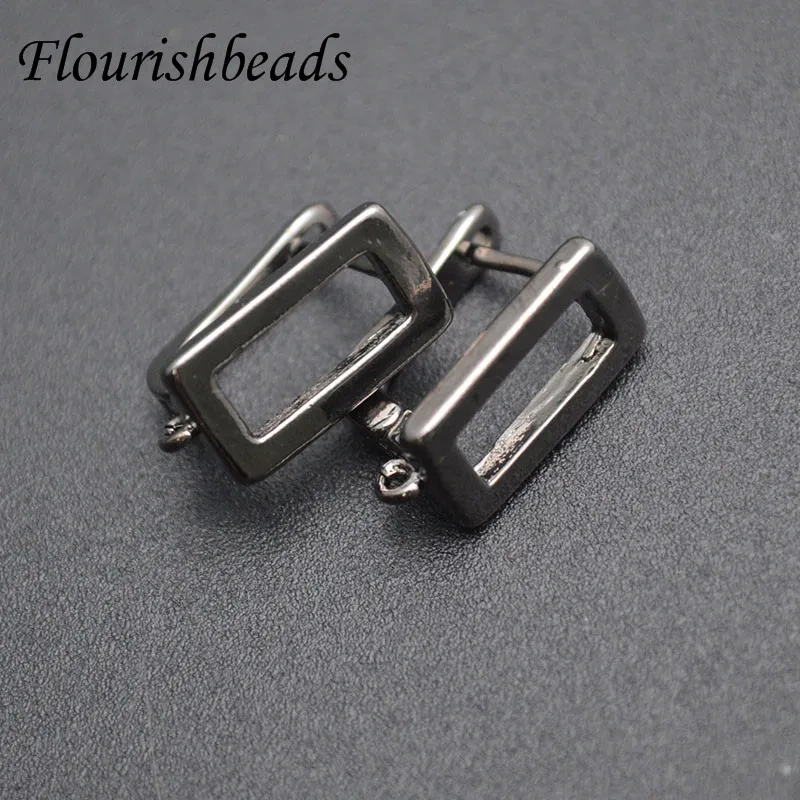 30pcs Nickle Free High Quality Metal Copper Square Shape Dangle Earring Hooks DIY for Jewelry Making Supplier