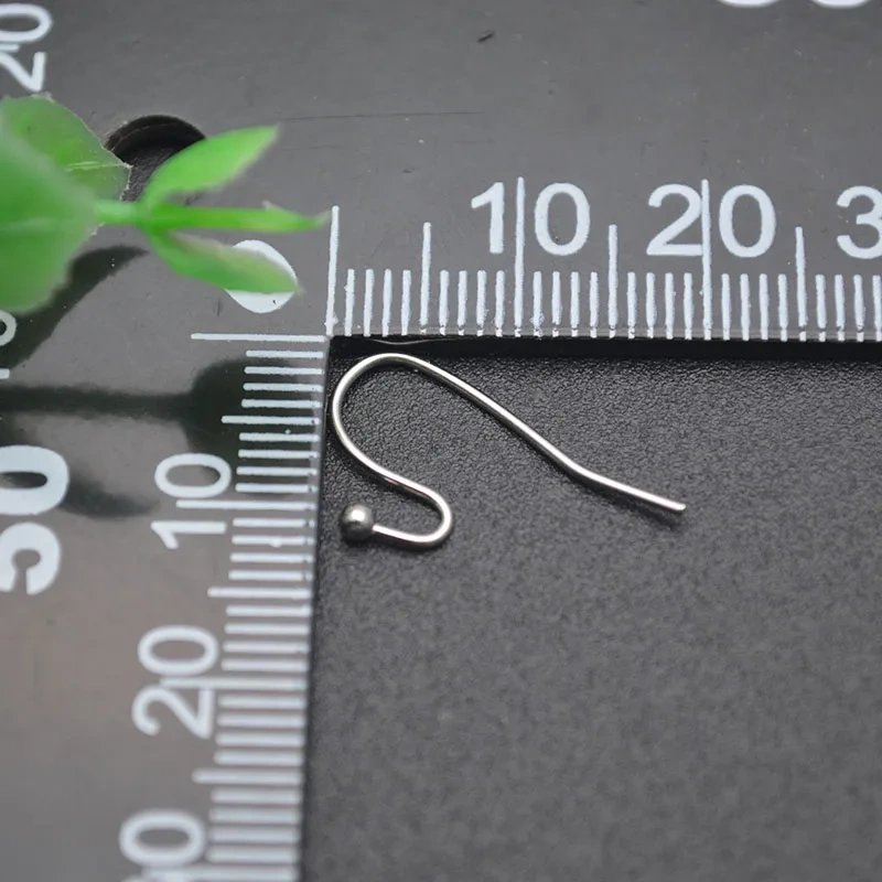 Wholesale Price 500pcs/lot 20mm Stainless Steel Anti Fading Earring Hooks French Ear Wire with Coil for Jewelry Making