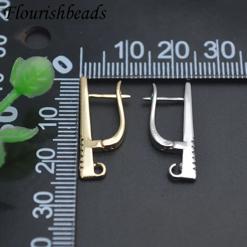 Jewelry Findings Handmade Accessories 18k Gold Plated Earwire Earring Hooks Accessories for Diy Earrings Making 30pcs/lot