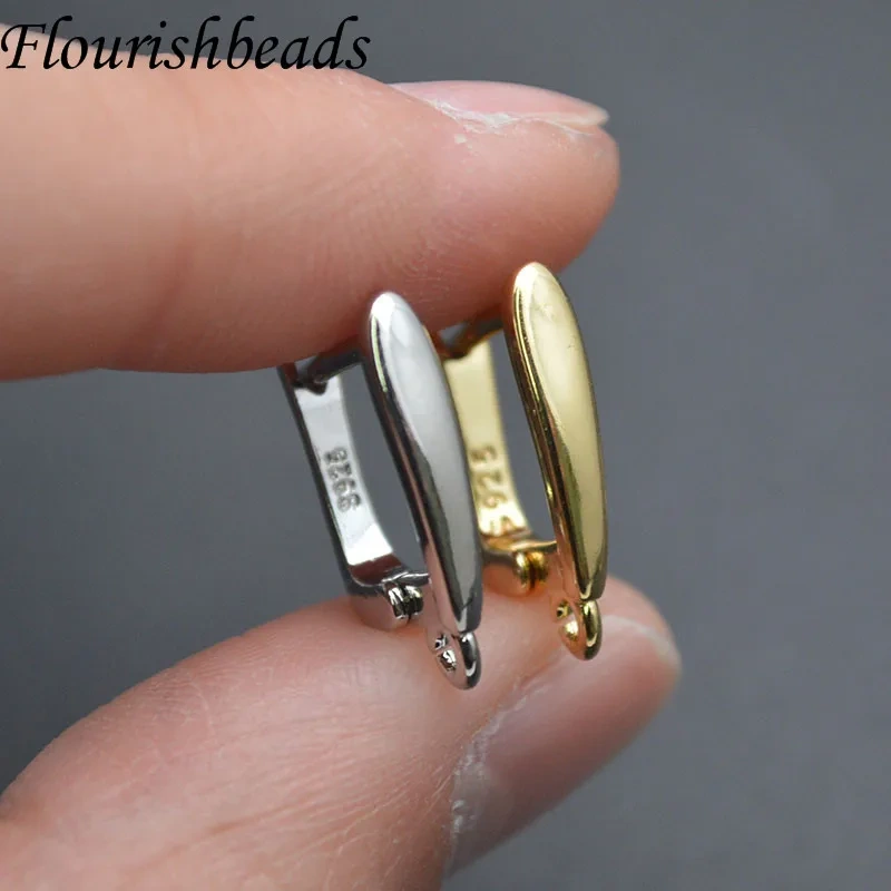 Wholesale Price 30pcs/lot Smooth Basic Nickel Free Schwenzy Fastener Ear Wire Earring Hooks Clasp for Women DIY Jewelry Making