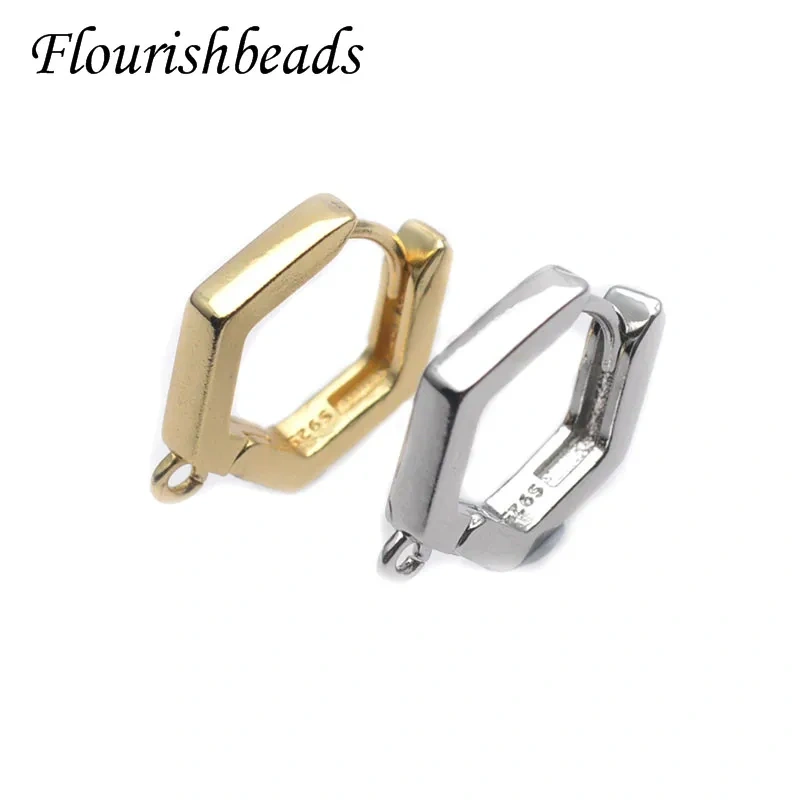 New Arrived 15x15mm Color Remain Nickel Free Geometric Shape Earring Hooks Jewelry Findings DIY Jewelry Making 30pc Per Lot