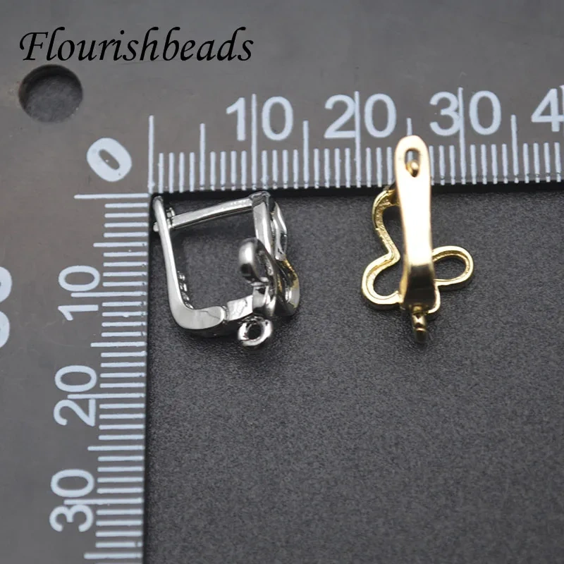 Elegant Nickel Free Gold Silver Color Butterfly Shape Earring Hooks DIY Dangle Fashion Earring Jewelry Making 30pcs/lot