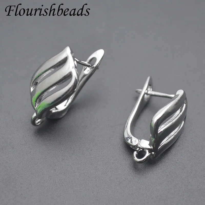 18k Gold Color  Leaf Shape Earring Hooks Earwire Shvenzy Accessories for Handmade DIY Halloween Thanksgiving Fashion Gifts