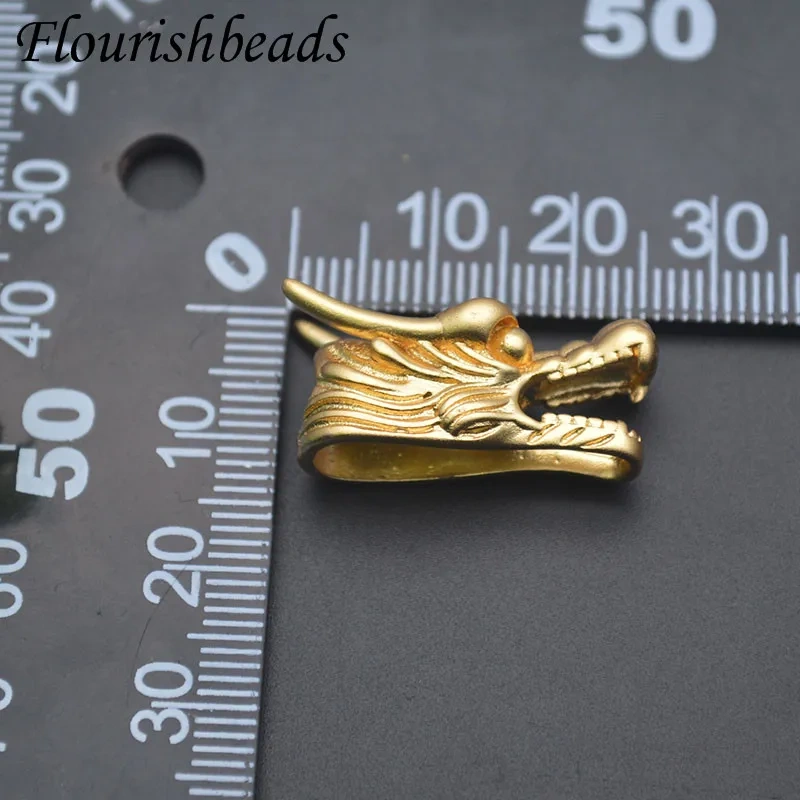 Wholesale 30pcs/lot Metal Lucky Dragon Beads Gold Plated Charms Loose Bead Jewelry Making DIY Bracelets Necklace Accessory