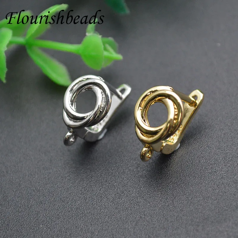 New Arrived Gold Plating Nickle Free Round Hollow Earring Hooks Fine Jewelry Making Accessories 30pcs/lot