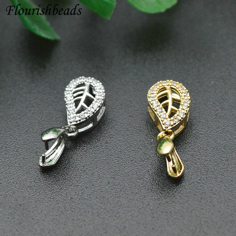 30pcs Handicraft Jewelry Clamp Pinch Clip Bail Charms Hooks Accessories for Women Gems Earrings Necklace Jewelry Making
