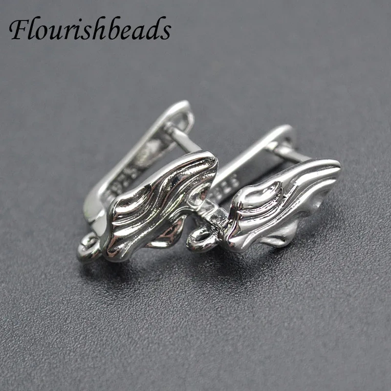Hot Selling 30pcs Nickle Free Gold  Silver Color Earring Hooks Stud DIY Jewelry Making Supplies