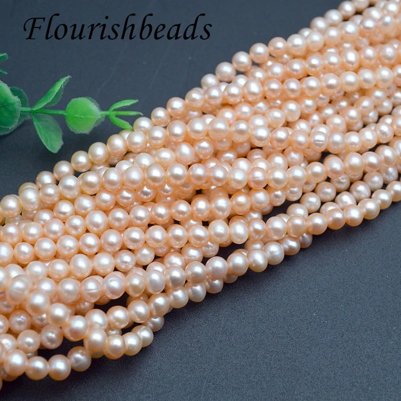 6-6.5mm Natural Freshwater Pearl Beads Potato Shaped Loose Beads for DIY Necklace Jewelry Making Accessories