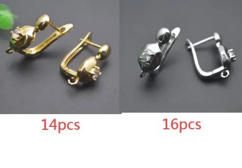 Fashion Jewelry Findings Gold Color Leverback Earwire Earring Hooks  Accessories for Women Handmade DIY Earrings Supplies 30pcs