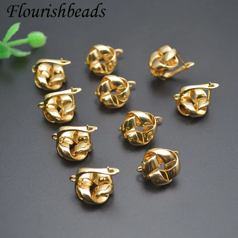 New Design Geometric Twisted Shape Ear Hook Basic Earwire Schwenzy for Dangle Earrings Making 30pcs/lot
