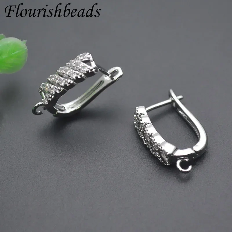 Copper Gold Plated Anti Fading Earring Hooks Ear Wire for Women Handmade DIY Decorative Dangle Earrings Jewelry Making 30pcs